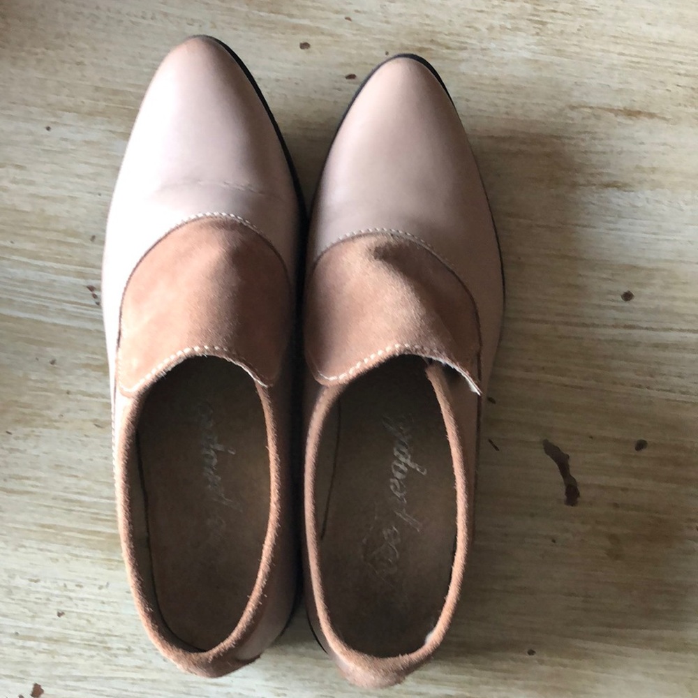 Free people leather and suede shoes